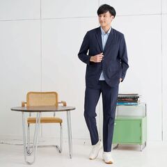 ブラックスーツ リバーシブル パッカブル 撥水 ストレッチの画像
