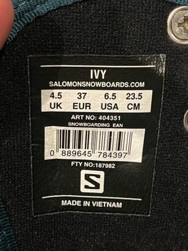 スノーボード salomon ivy 23.5cm