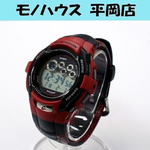 動作品 美品 CASIO G-SHOCK G-7302RL-4JF 2895 タフソーラー ブラック×レッド デュアルタイム オートカレンダー カシオ Gショック 札幌市 清田区 平岡