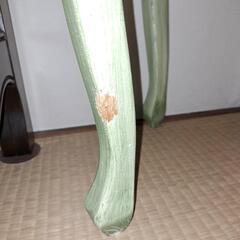 【最終値下げ❣️】　猫脚　花柄　引き出し三段　コンソール　収納ミニテーブルの画像