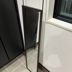 ニトリ　ドア掛けミラー　鏡の画像