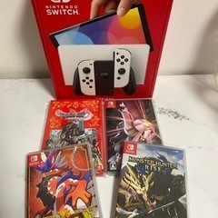 本日でもお渡し可能です［美品］ニンテンドーSwitch有機EL版 ソフト4点