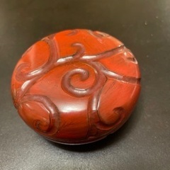 未使用　鎌倉彫　香合
