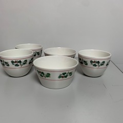 六花亭　サラダボール2個と湯呑み3個