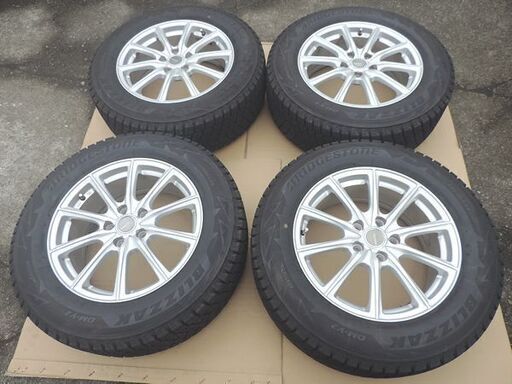 スタッドレス ブリヂストン ブリザック DM-V2 225/65R17 + エコフォルム アルミホイール 4本セット