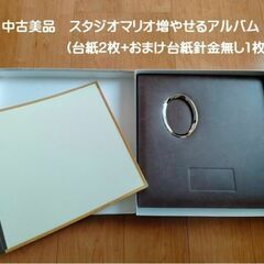 ■中古美品「スタジオマリオ増やせるアルバム(台紙2枚+お