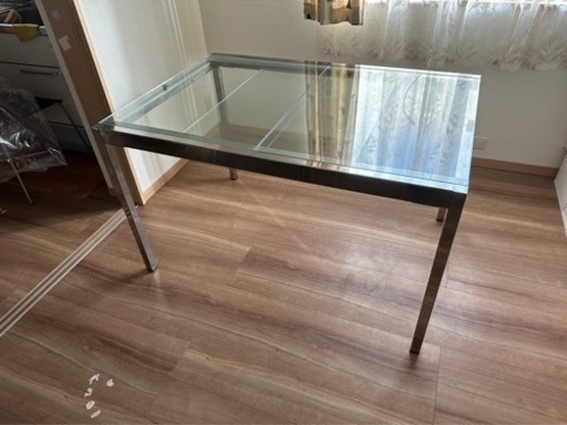 お値下げ15,000→12,000円に！【美品】伸縮式/伸長式ダイニングテーブル IKEA イケア ダイニングGLIVARP / PR