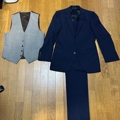 173/65 平均体格の男性スーツ(ベスト付き)