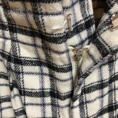 ☆アース  ホック縫い目外れ チェックワイドパンツ  冬春の画像