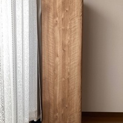 【お譲り先決まりました】0円 ダイソン収納 掃除機ラック 大きめ収納ケース 木目調 木製の画像