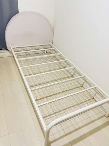 配達相談可！Francfranc ミニュイモデル ピンク　シングル ベッド フレーム