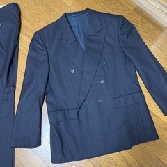 美品　クリスチャンディオール　スーツ　ダブル　紺　の画像