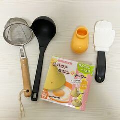 【受け渡し予定者決定∕調理用品まとめ売り】麺すくい、おたま、タジ...