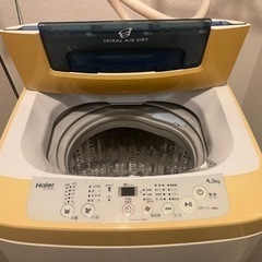 洗濯機 4.2kg対応 Haierの画像