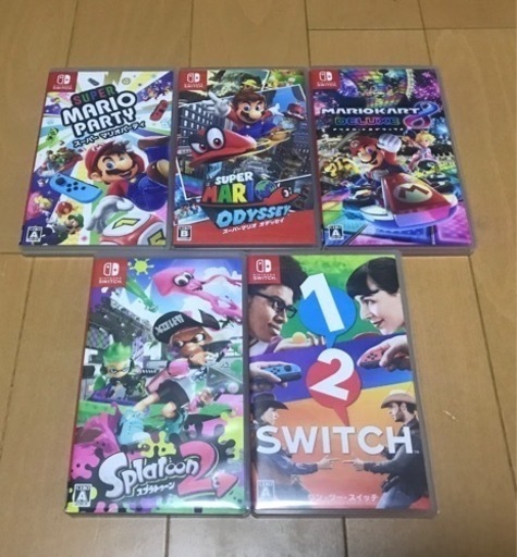 ニンテンドースイッチ まとめ売り5本 マリオシリーズ スイッチソフト5