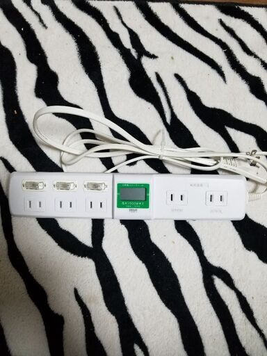週末までのセール。SANWA消費電力メーター付きコンセント。