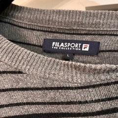 FILA SPORTS メンズセーター　Lサイズ　綿100%の画像