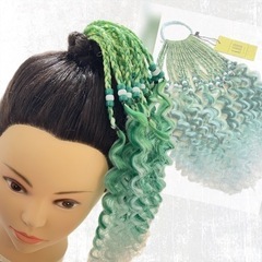 #CPOC58　カーリーポニーテール　ヘアゴム　三つ編み　エクステ