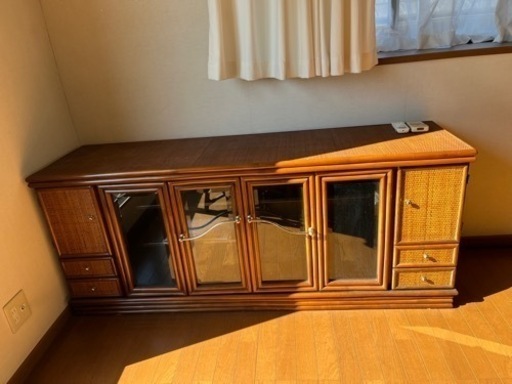 サイドボード　ラタン　籐