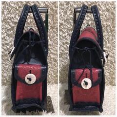 カービング トライブス　 ハンドバッグ　トートバッグ  レザー　 ピンクの画像