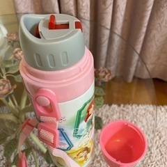 ステンレスボトル　ディズニープリンセス　スケーターSTGC6 ハンドルコップ付きの画像