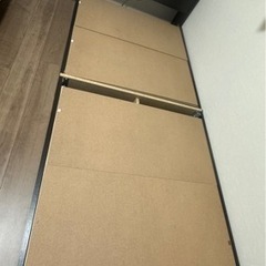 シングルベッドフレーム(コンセント2口&ライト付き&ベッド下収納...