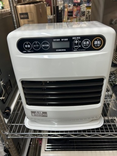 万代店　極美品　CORONA 2020年製 石油ファンヒーター ～12畳 5.0L シェルホワイト FH-G3220Y