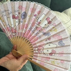 猫ちゃん(キティちゃん)扇子と小物入れ