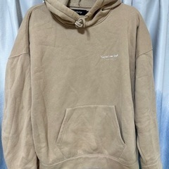 服/ファッション パーカー モカ　裏起毛　M