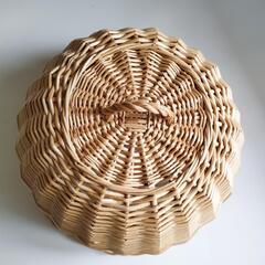 フードカバー　フードケース　かご　ナチュラルの画像