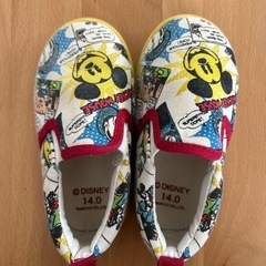 しまむらDisney スニーカー　14cm スリッポンの画像