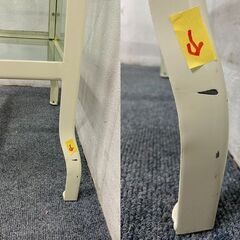 ダルトン/DULTON ドクターキャビネット 100-150 アイボリー レトロ コレクションキャビネット 鍵付き 中古家具 店頭引取歓迎 R7951の画像