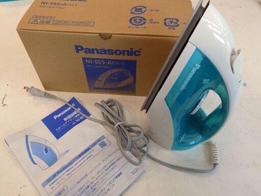 新札幌 Panasonic パナソニック スチームアイロン NI-S55-A（ブルー）2017年製 No.2313
