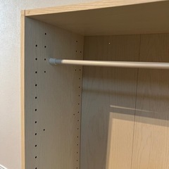 【お譲りします】ニトリ　カラーボックス　突っ張り棒付きの画像