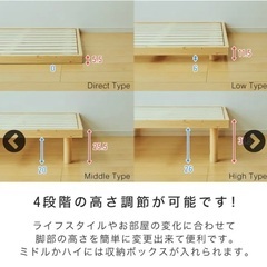 【未開封】ネルコンシェルジュ　すのこベッド　マットレス　セットの画像