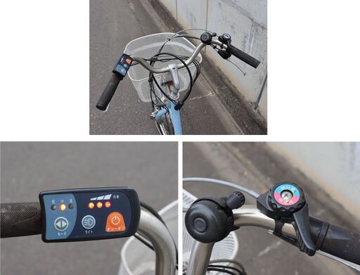 【ヤ取終了2/26】≪U691ジ≫ ミムゴ 電動アシスト三輪自転車 MG-TRM20EB アシらくチャーリー スカイブルー バッテリー