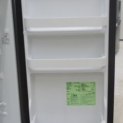 アイリスオーヤマ 1ドア冷蔵庫 直冷式 ガラスドア 93L 2020年製 KRJD-9GA-B