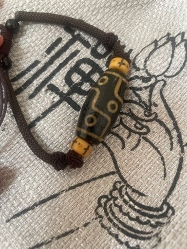 万年老天珠　九眼龍眼　天珠　　男女兼用