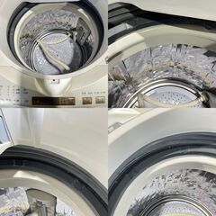 ★SHARP★ シャープ 洗濯機 ES-TX9A 2018年 9kg ファミリー 大容量 風乾燥 消臭機能 洗い技コースの画像