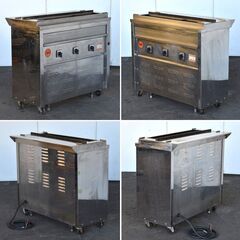 ≪yt1105ジ≫ ヒゴグリラー 電気グリラー 焼鳥専用タイプ 床置型 3P-208K 三相200V 火床幅80cm 動作未確認/現状品 51203-04の画像