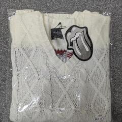 服　[新品未使用]　[値下げしました]　ローリングストーンズ　V首　セーターの画像