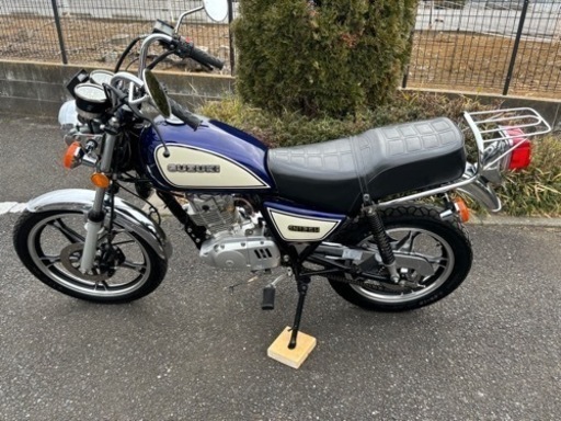 スズキGN125H カスタム原付2種白/青125cc (しぃ) 龍ケ崎のスズキの中古