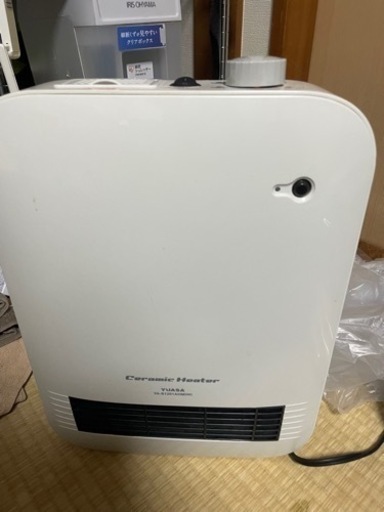 セラミックファンヒーター YUASA YA-S1201RH(WH)  スチーム付