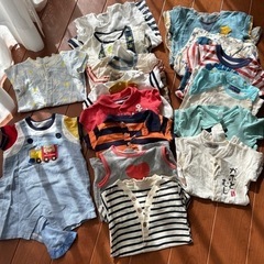 ベビー服　60〜90 半袖ロンパースまとめ売り