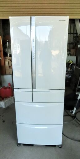 2020年製/極上美品 中古★Panasonic 451L「エコナビ」搭載 3つのエコ機能が自動節電! 6ドア冷蔵庫NR-FV45S6-W