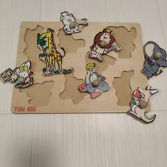 木製パズル　知育玩具　美品の画像