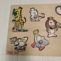 木製パズル　知育玩具　美品の画像