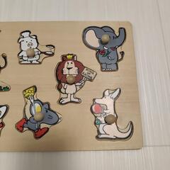 木製パズル　知育玩具　美品の画像