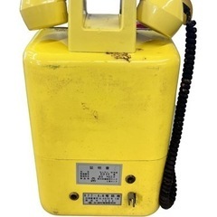 NO.1217 【1980年製】もしもし貯金箱 電話機 公衆電話 ダイヤル式 イエロー アンティークの画像