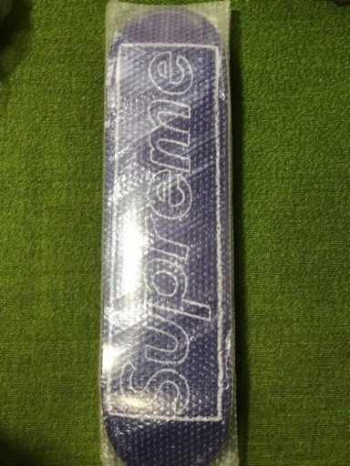 SUPREME KAWS Chalk Logo Skateboard パープル